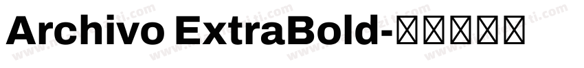 Archivo ExtraBold字体转换